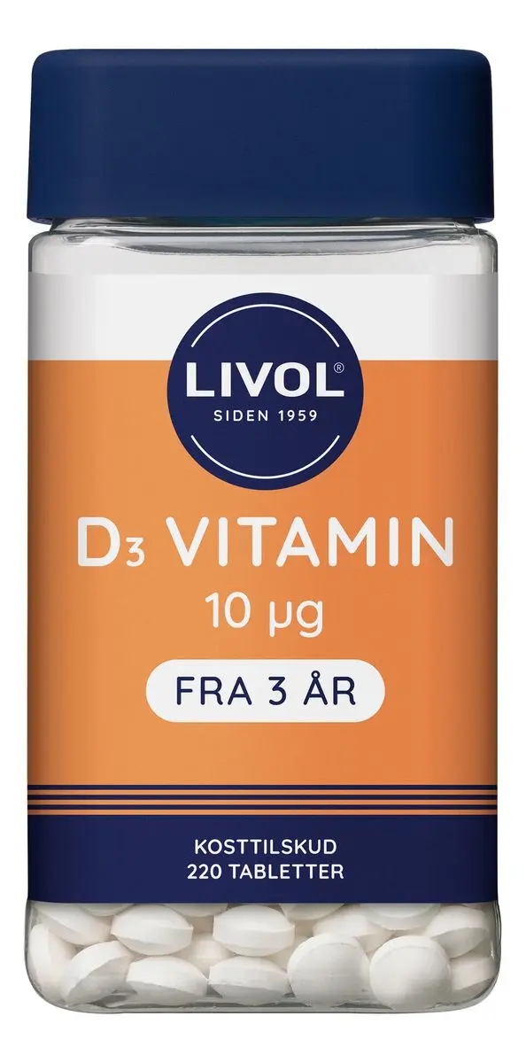 Livol D3-vitamin 10 µg - 220 tabl.