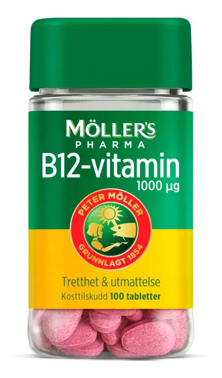 Møllers Pharma B12-vitamin 1000 µg - 100 stk.
