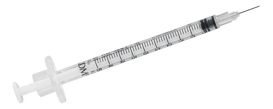 KD-Ject III sprøyte m. kanyle 0,5ml 30Gx5/16" 0,3x8mm steril - 100 stk.