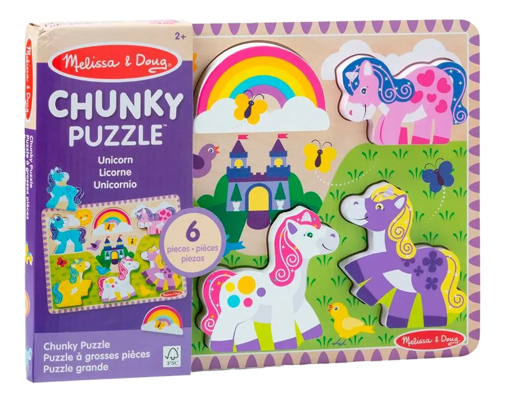 Melissa and Doug Puslespill - Enhjørning - 1 stk.