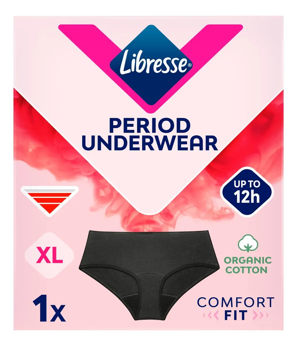 Libresse Menstruasjonstruse Hipster Black - XL