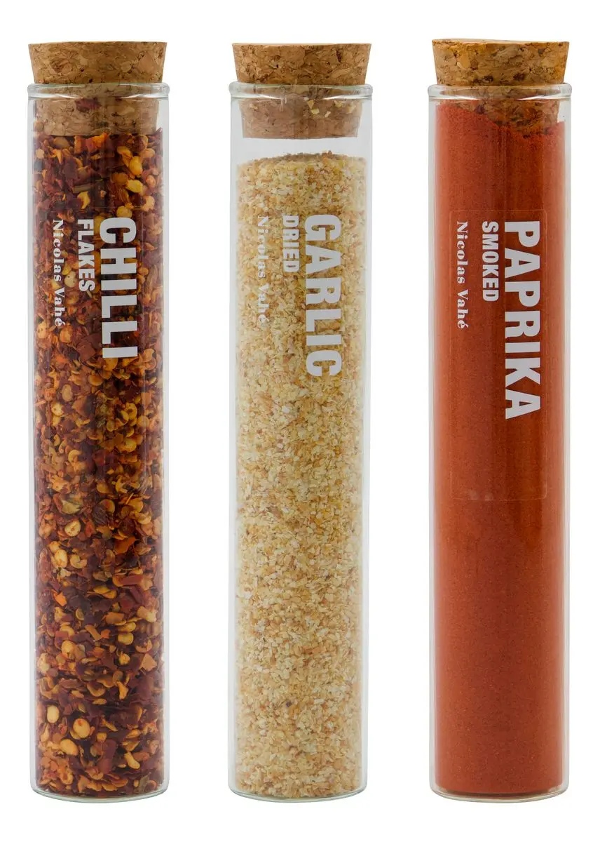 Nicolas Vahé Spices, Chilli, Garlic, Smoked Paprika - 3 stk.