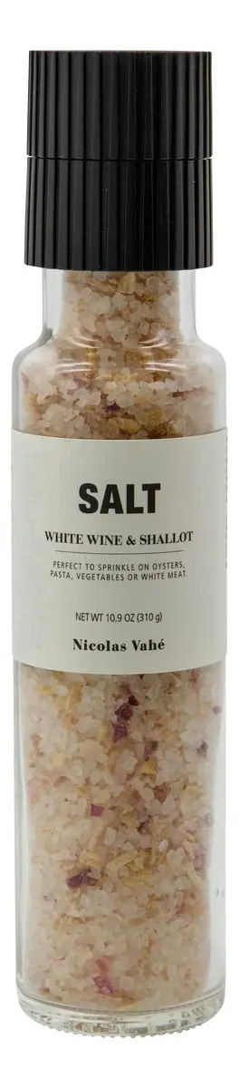 Nicolas Vahé Salt - White Wine & Shallot - 310 g.