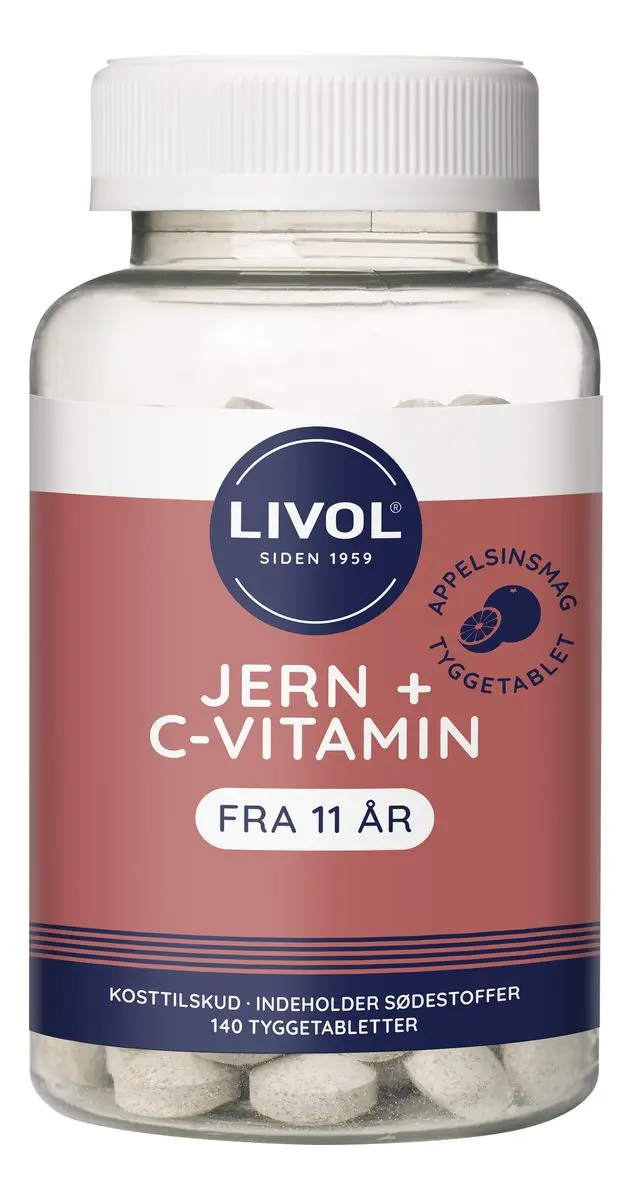 Livol Jern - 140 tyggetabl.