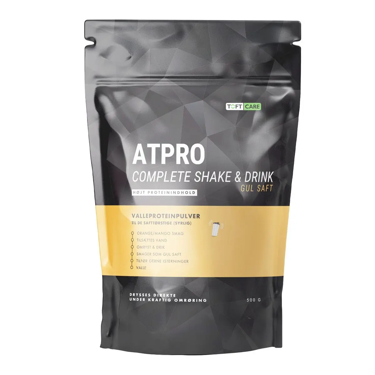 ToftCare Atpro Complete Gul Saft Shake & Drink - 500 g.