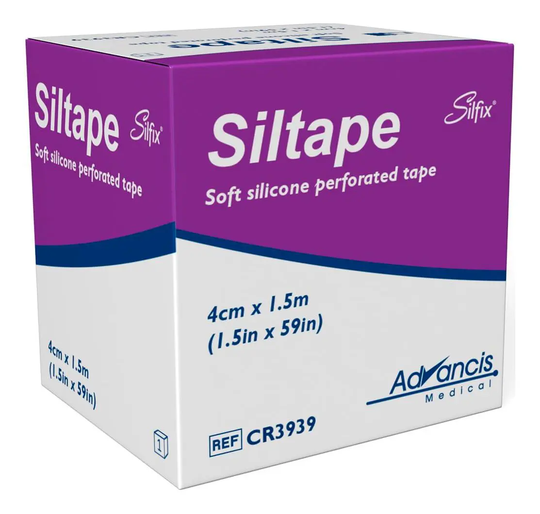 Siltape medisinsk silikonteip 4 cm x 1,5m - 1 stk.