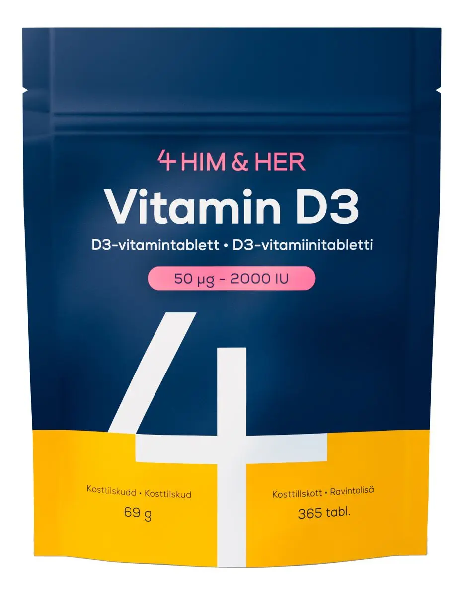 4HIM & HER Vitamin D3 - 365 kaps.