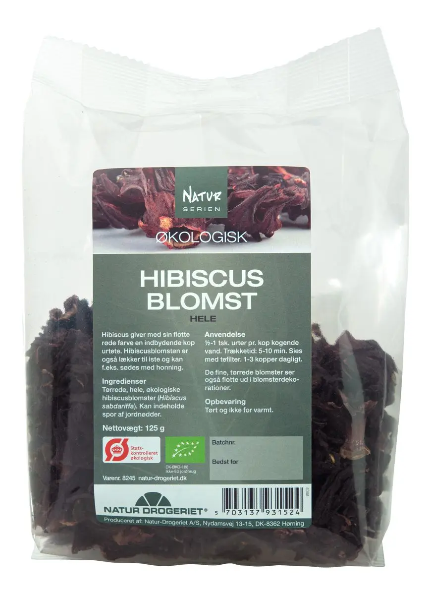 Natur-Drogeriet Hibiskusblomster Hel Ø - 125 g.
