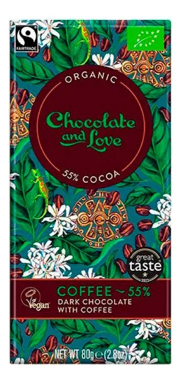 Chocolate and Love Mørk Sjokolade Coffee 55% Ø - 80 g