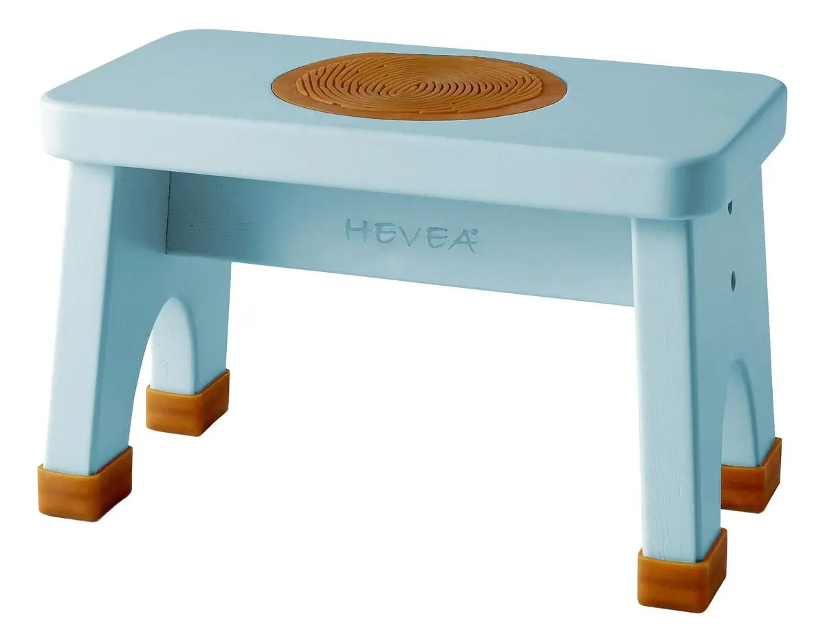 Hevea Rubberwood Stool - Dusty Blue - 1 stk.