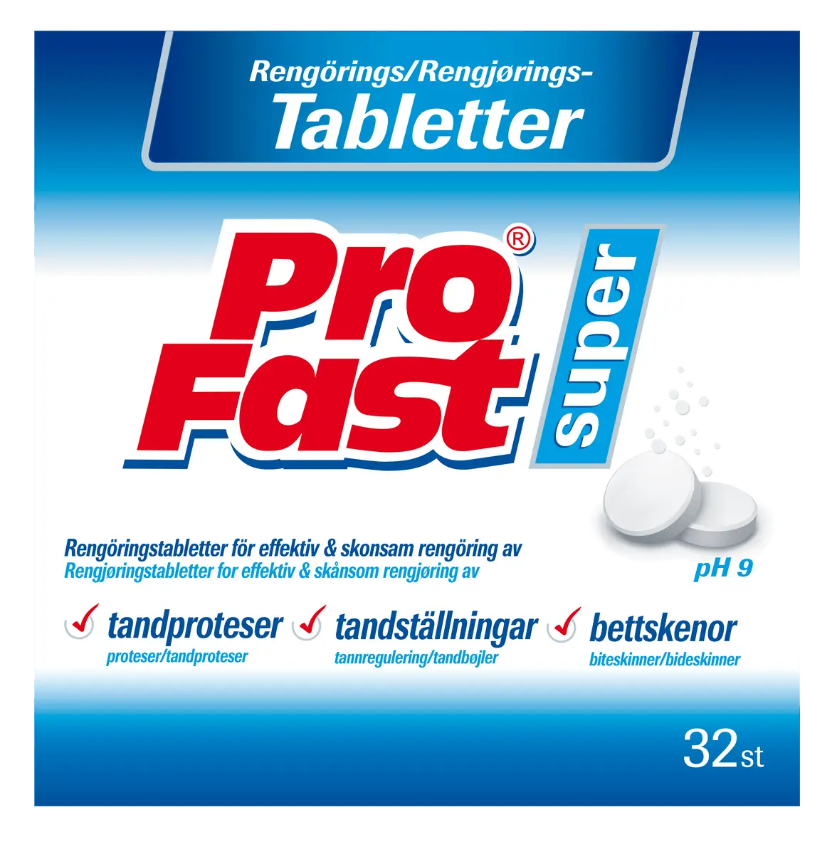 PROFAST rensetabletter - 32 tab