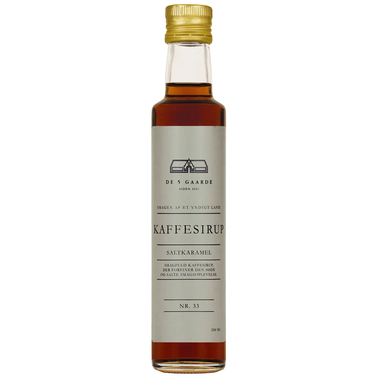 DE 5 GAARDE kaffesirup Saltkaramell - 250 ml