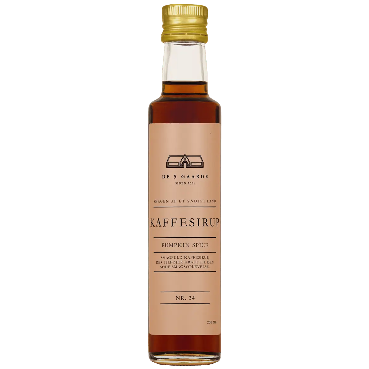 DE 5 GAARDE kaffesirup Pumpkun Spice - 250 ml