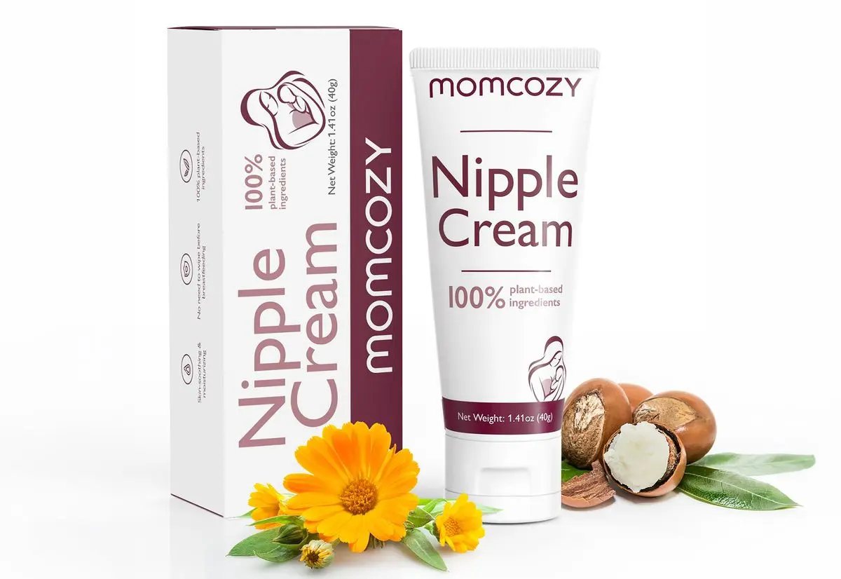 Momcozy 100% Naturlig Vegansk Lanolinfri Nipplecream - 40 g.