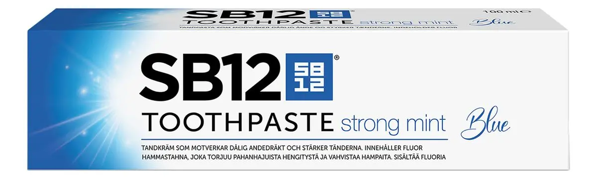 SB12 Tannkrem strong mint - 100 ml.