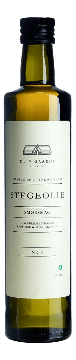 DE 5 GAARDE Dansk stekeolje med smørsmak - 500 ml.