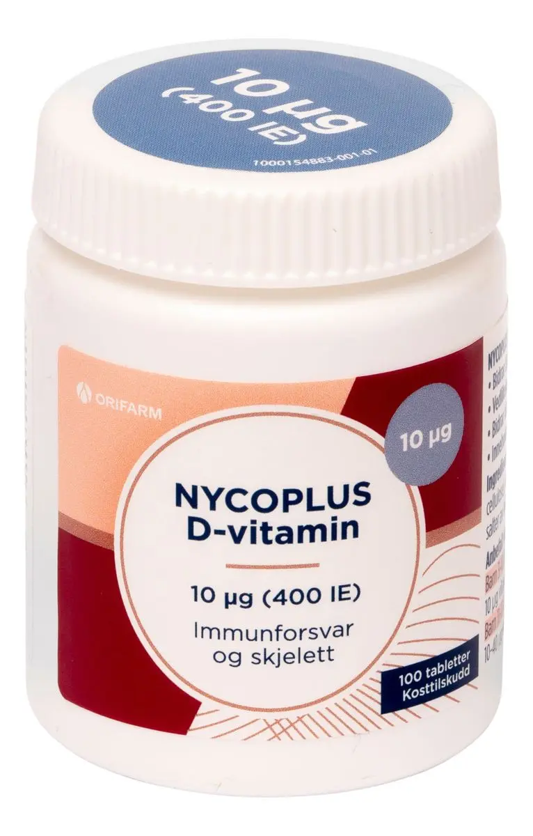 Nycoplus D3-vitamin 10 mcg - 100 tabl.
