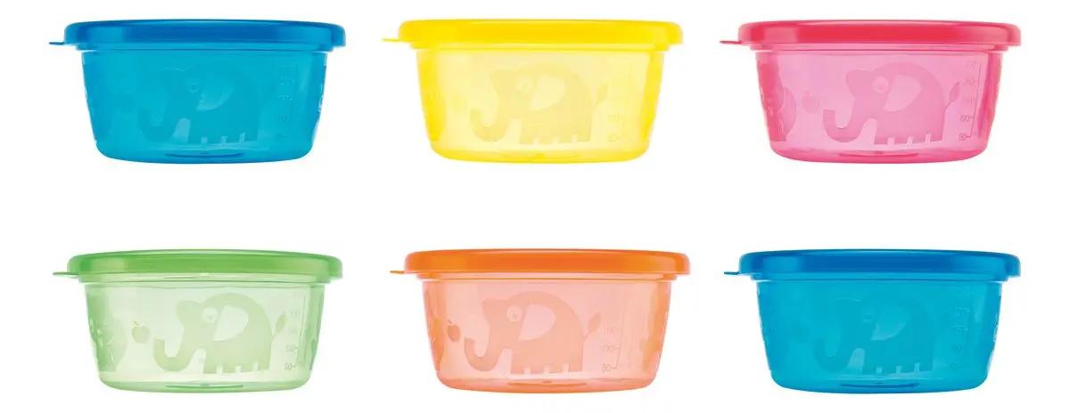 Nûby Snack Bowl Sett - 6 stk.
