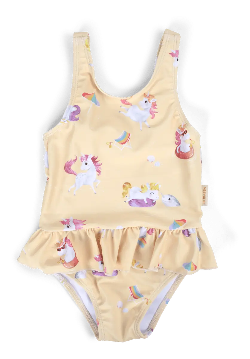Filibabba Badedrakt 1-2 år Eva - Unicorn Shores - 1 stk.