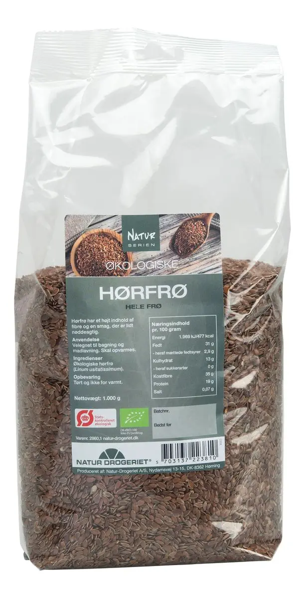 Natur-Drogeriet Hørfrø Hele Ø - 1 kg.