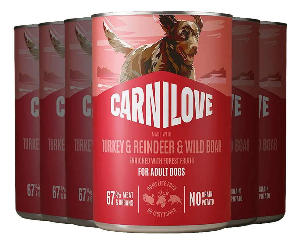 Carnilove Våtfor - kalkun, hjort & reinsdyr - 6 x 400 g.