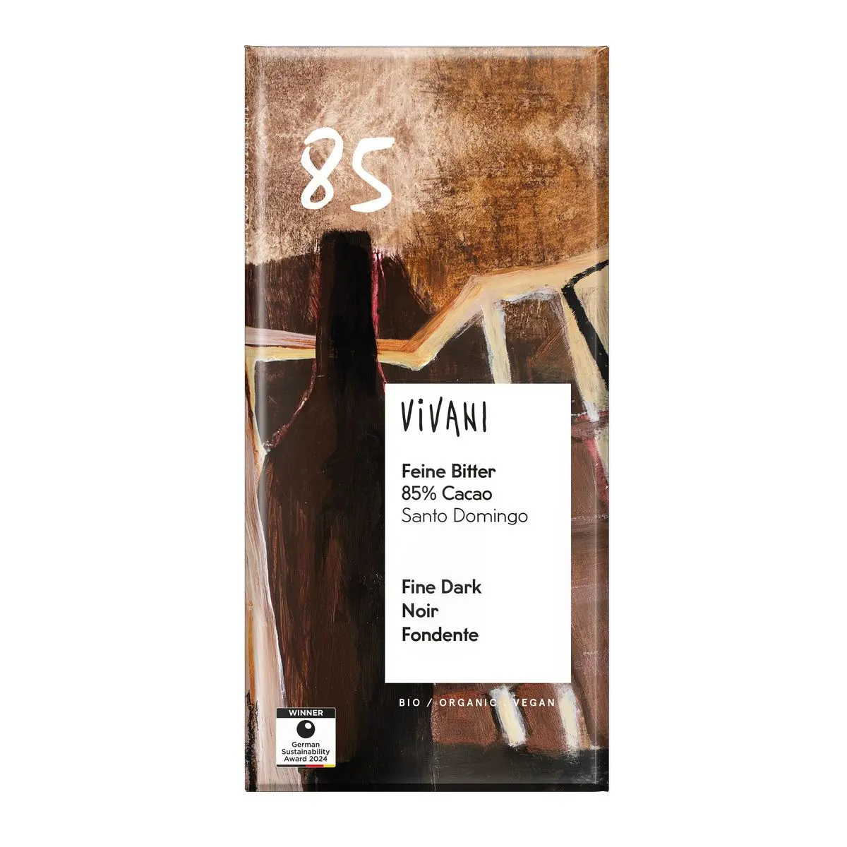 Vivani Mørk Sjokolade 85% Ø - 80 g