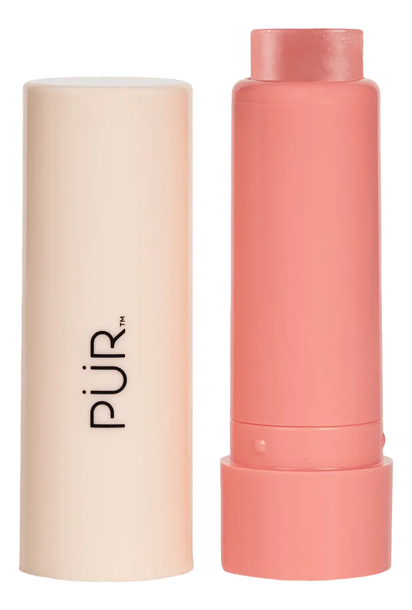 PÜR Silky Tint Creamy Multitasking Stick with Peptides - Coral Cosmo - 6 g.