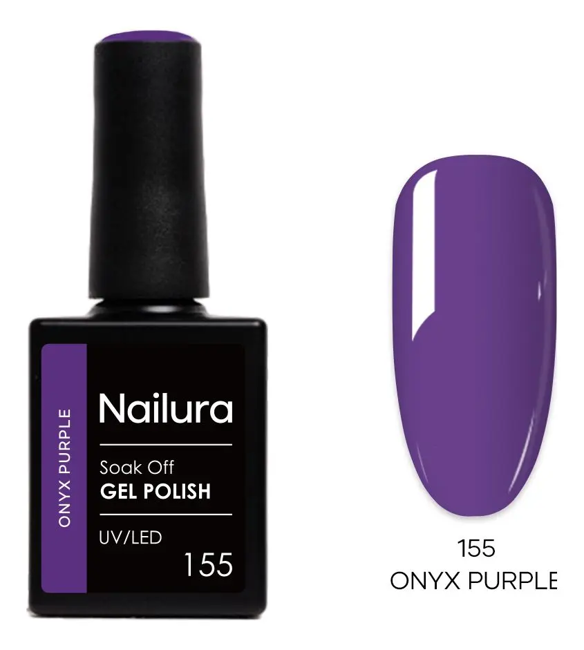 Nailura Gel Polish 155 - Onyx Purple - 10 ml.