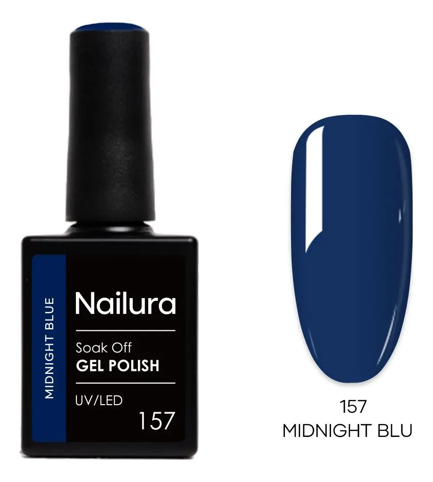 Nailura Gel Polish 157 - Midnight Blue - 10 ml.