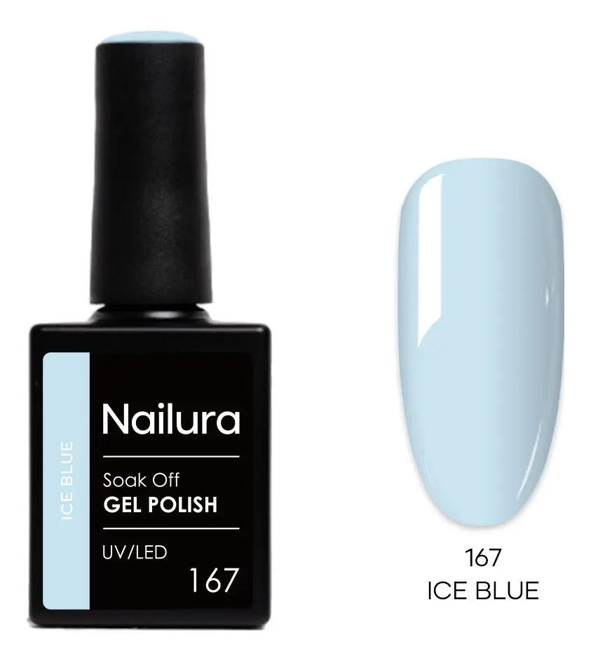 Nailura Gel Polish 167 - Ice Blue - 10 ml.