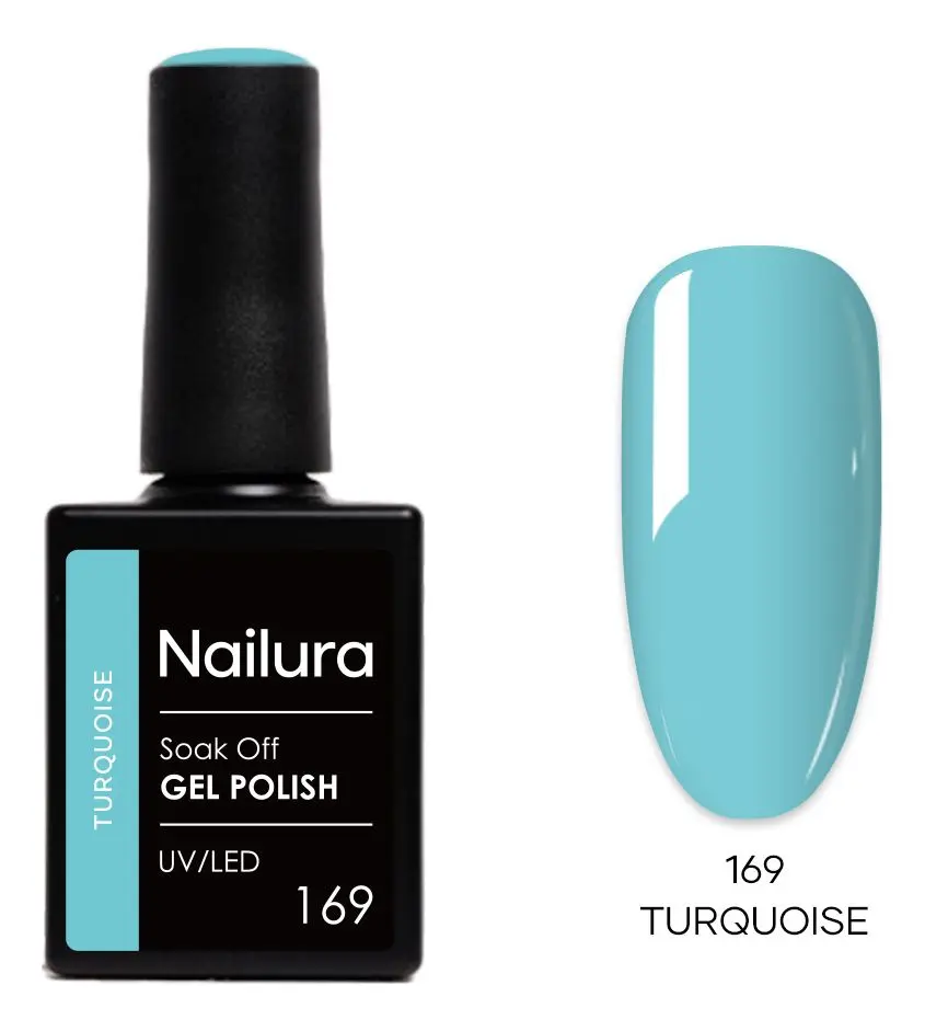Nailura Gel Polish 169 - Turquoise - 10 ml.