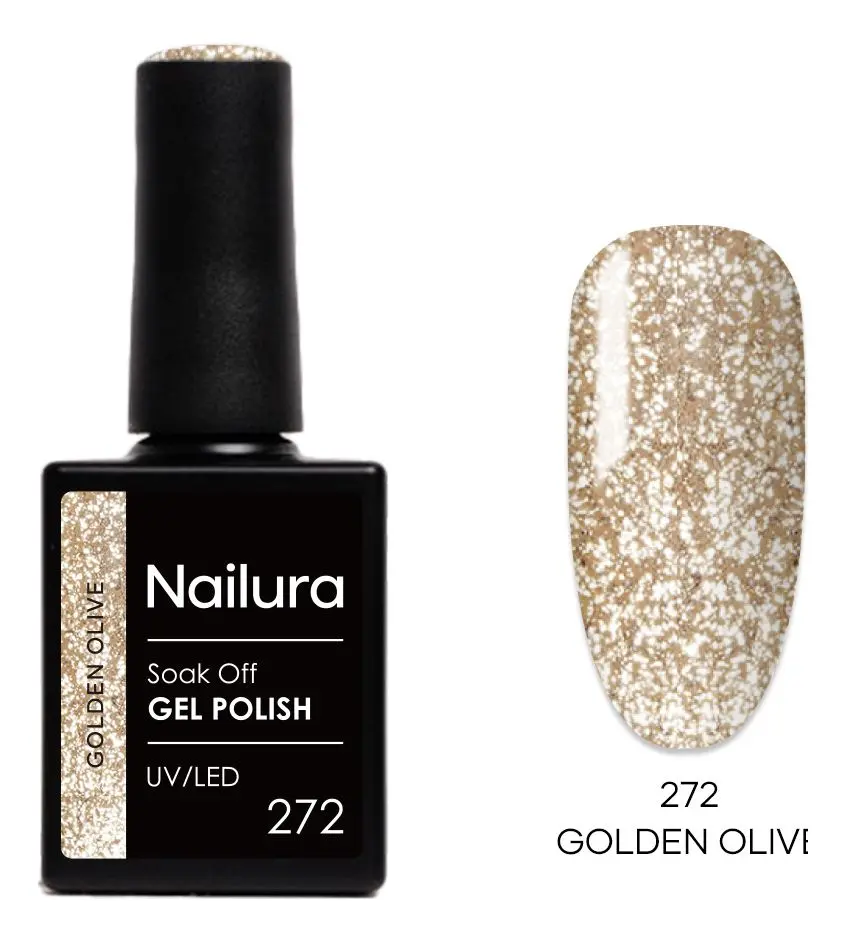 Nailura Gel Polish 272 - Golden Olive - 10 ml.
