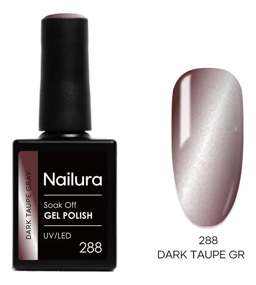 Nailura Gel Polish 288 - Dark Taupe Gray - 10 ml.