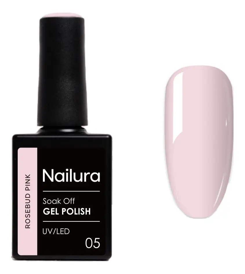 Nailura Gel Polish 05 - Rosebud Pink - 10 ml.