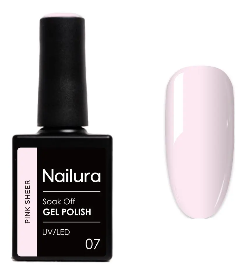 Nailura Gel Polish 07 - Pink Sheer - 10 ml.
