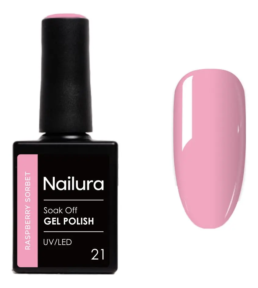 Nailura Gel Polish 21 - Raspberry Sorbet - 10 ml.