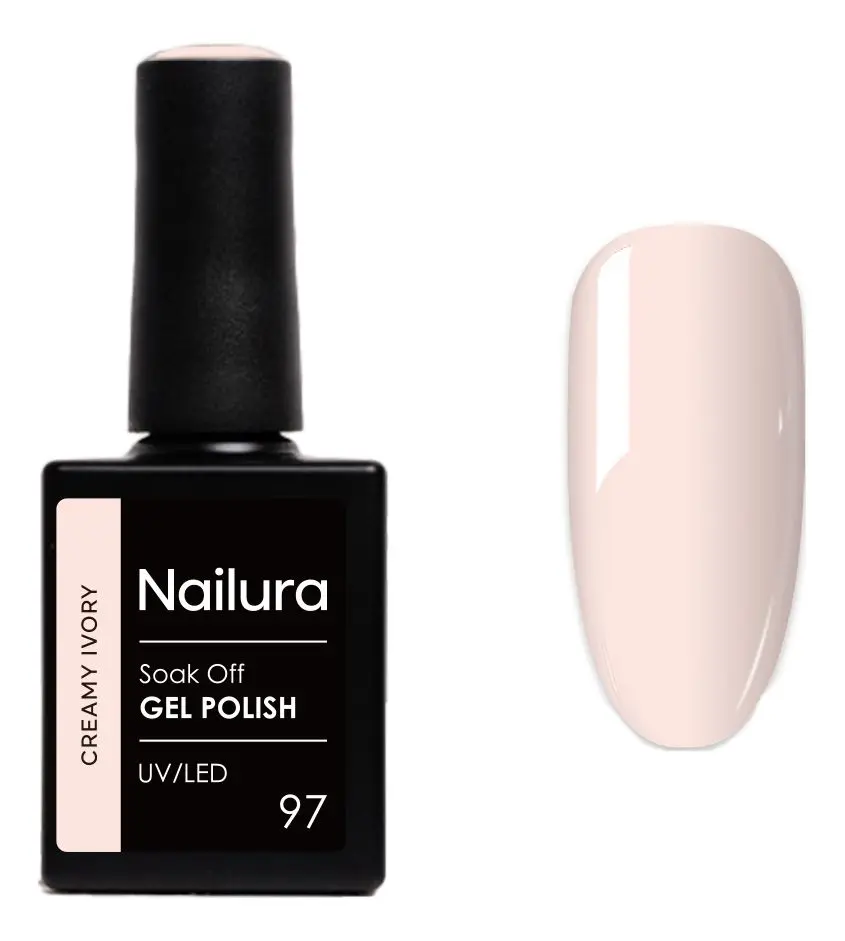 Nailura Gel Polish 97 - Creamy Ivory - 10 ml.