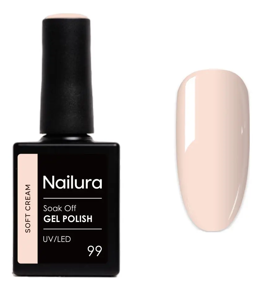 Nailura Gel Polish 99 - Soft Cream - 10 ml.