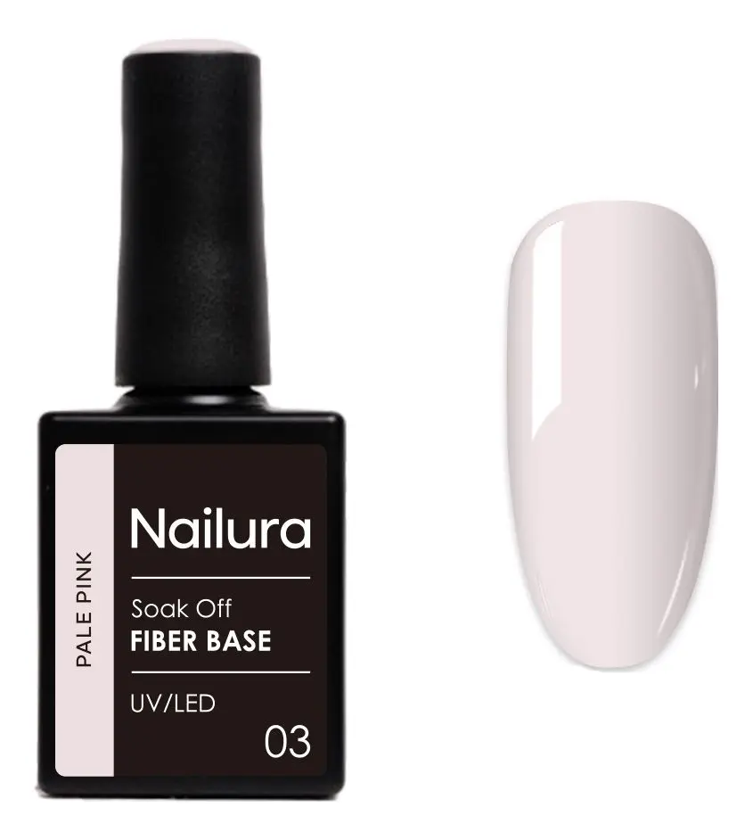 Nailura Fiber Base 03 - Pale Pink - 10 ml.