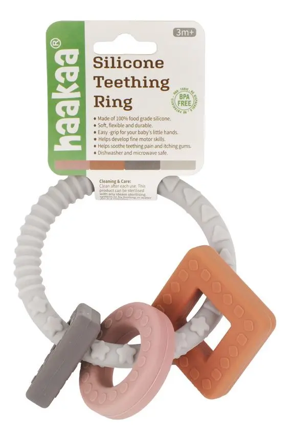 Haakaa Silicone Teething Ring - 1 stk.