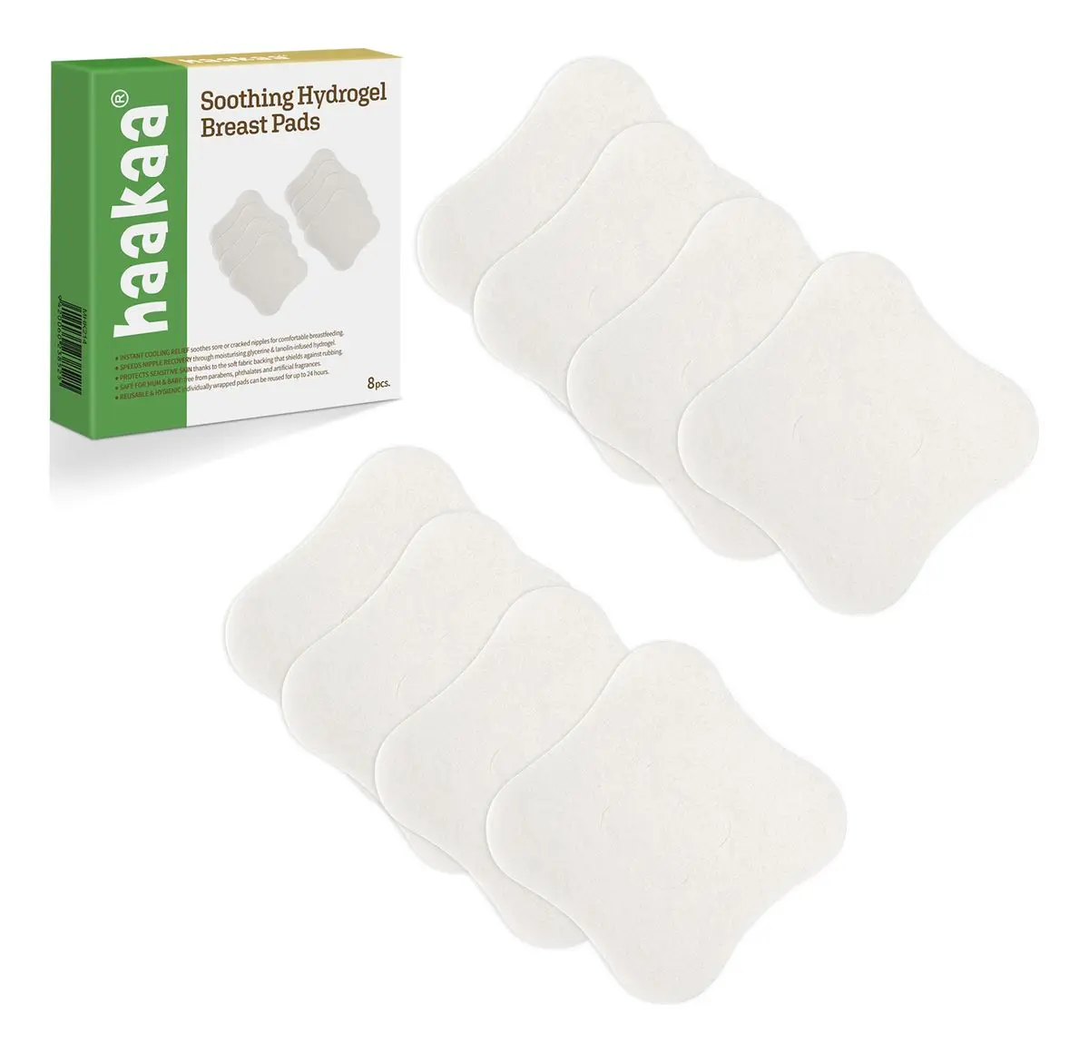 Haakaa Soothing Hydrogel Breast Pads - 8 stk.