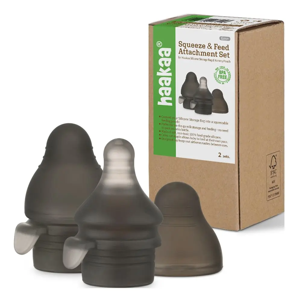 Haakaa Squeeze & Feed Attachment Set - 2 stk.