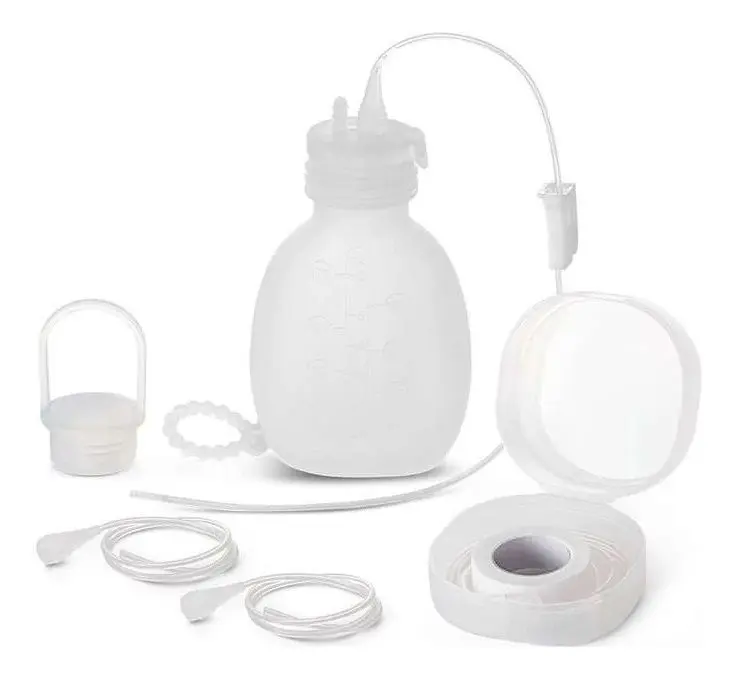 Haakaa Supplemental Feeding Tube & Pouch Set - 120 ml. - 1 stk.