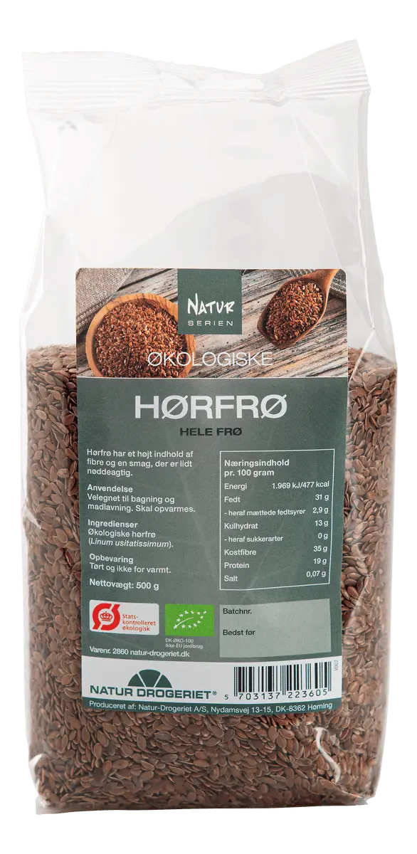Natur-Drogeriet Linfrø Hele Ø - 500 g.
