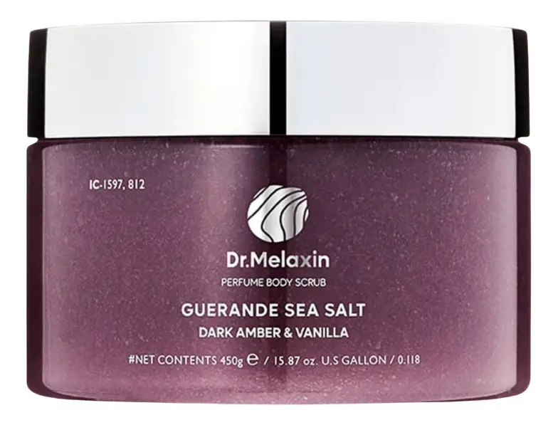 Dr. Melaxin Guerande Sea Salt Perfume Body Scrub Dark Amber & Vanilla - 450 g.