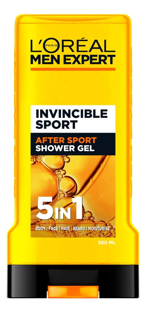 L'Oréal Men Expert Invincible Sport 5-In-1 Shower Gel - 300 ml.