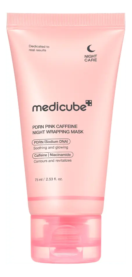 Medicube PDRN Pink Caffeine Night Wrapping Mask - 75 ml.