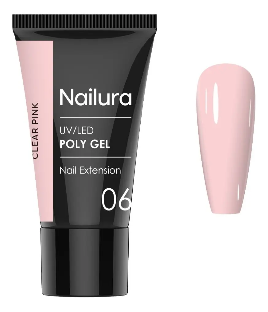 Nailura Poly Gel 06 - Clear Pink - 30 g.