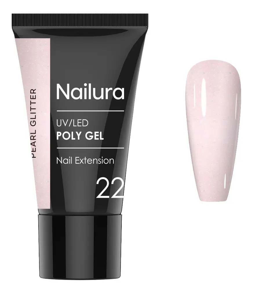 Nailura Poly Gel 22 - Pearl Glitter - 30 g.