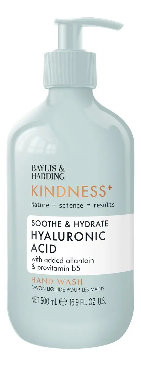 Baylis & Harding Kindness+ Hyaluronic Acid Moisture/Hydrate Hand Wash - 500 ml.